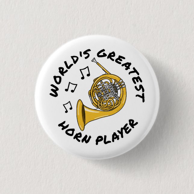 Der größte Horn-Spieler der Welt, der französische Button (Vorderseite)