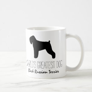 Der größte Hund der schwarzen russischen Terrier-W Kaffeetasse