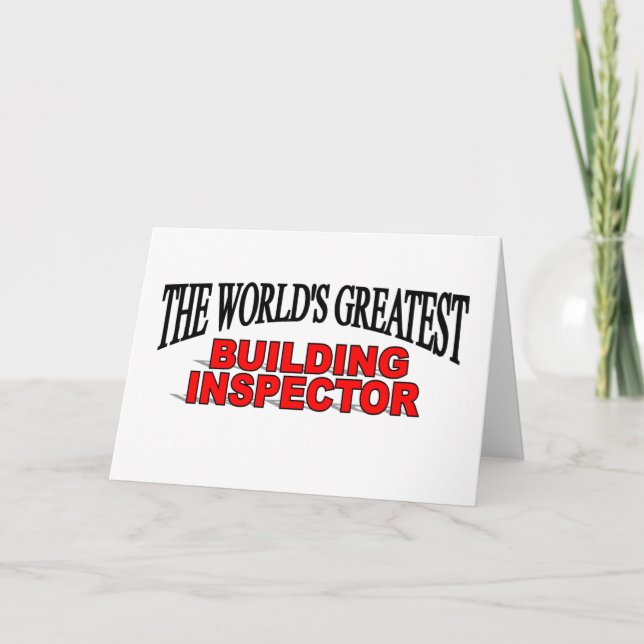 Der größte Inspektor für Gebäude der Welt Karte (Vorderseite)