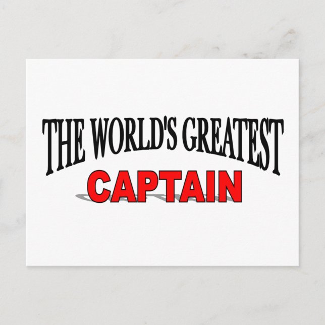 Der größte Kapitän der Welt Postkarte (Vorderseite)