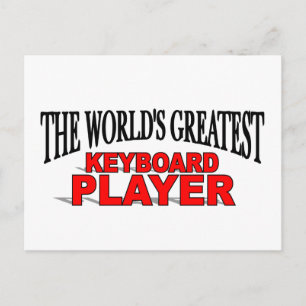 Der größte Keyboard-Player der Welt Postkarte