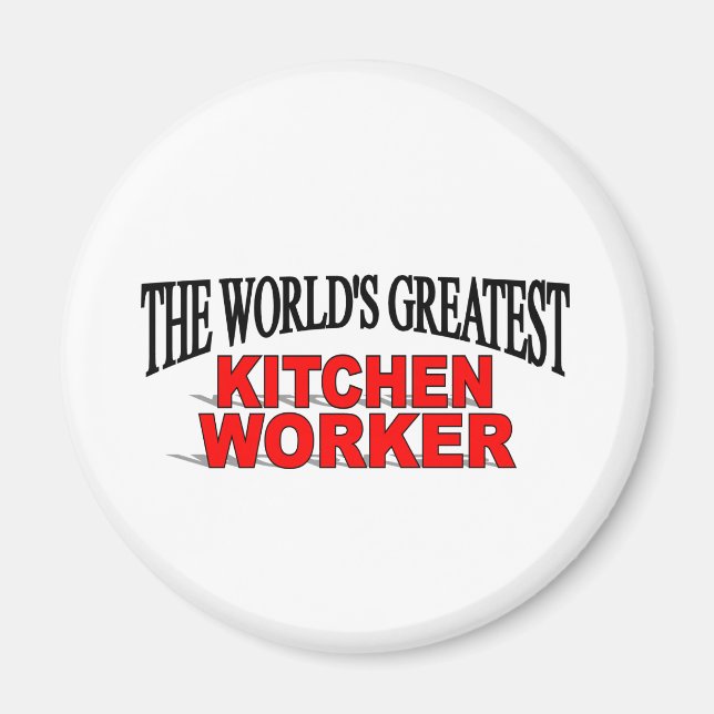 Der größte Küchenarbeiter der Welt Magnet (Vorne)