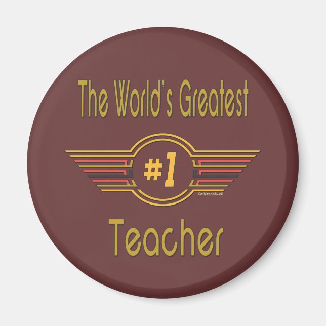 Der größte Lehrer der Welt Magnet (Vorne)
