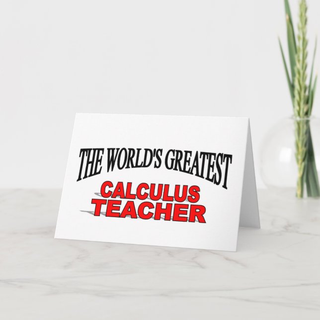 Der größte Lehrer für die Rechenleistung der Welt Karte (Vorderseite)
