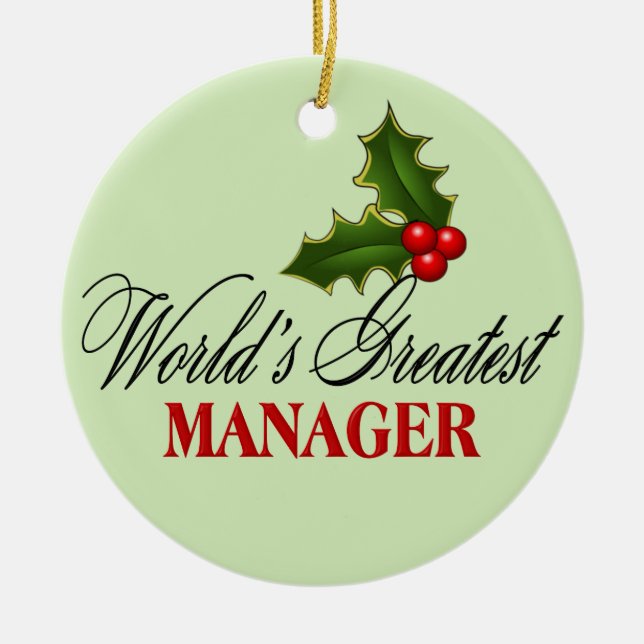 Der größte Manager der Welt Keramikornament (Vorne)