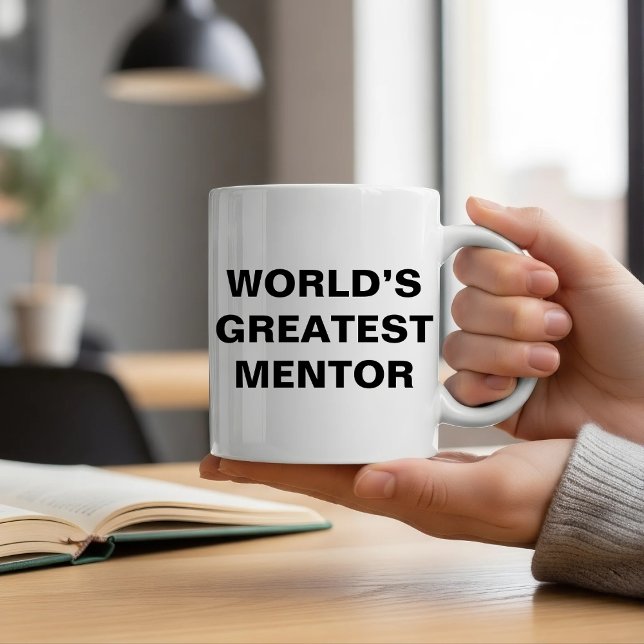 Der größte Mentor der Welt Zweifarbige Tasse (Von Creator hochgeladen)