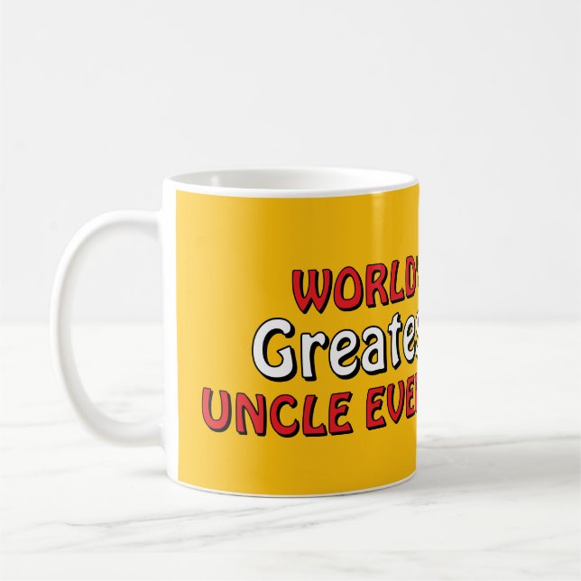 Der größte Onkel der Welt je Madel Kaffeetasse (Links)