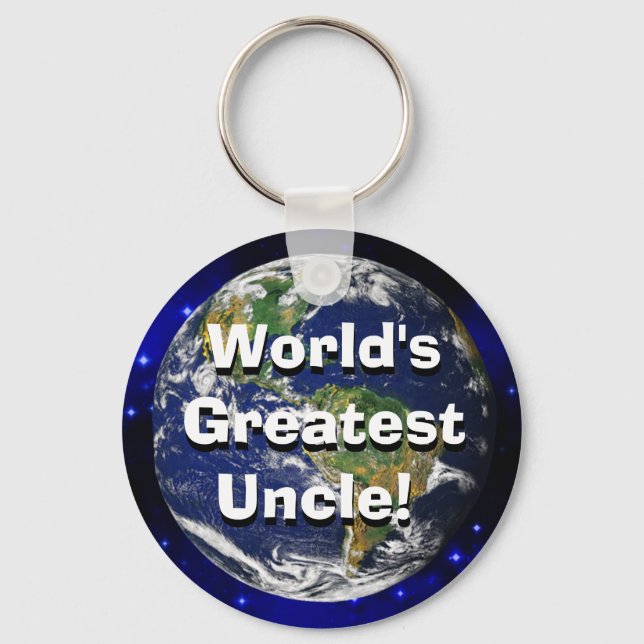 Der größte Onkel der Welt! Schlüsselanhänger (Vorderseite)