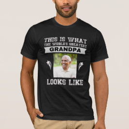 Der größte Opa der Welt, individuelle Name Foto T-Shirt