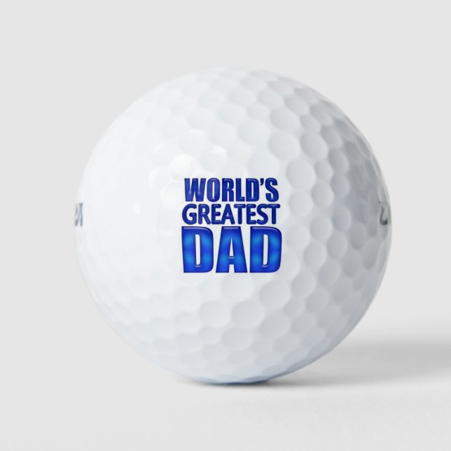 Der größte Papa der Welt Golfball (Vorderseite)