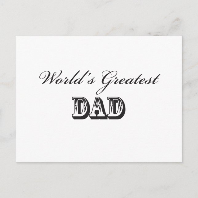Der größte Papa der Welt Postkarte (Vorderseite)