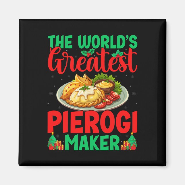 Der größte Pierogi-Maker-Polnischer Lebensmittelko Magnet (Vorne)