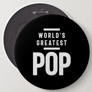 Der größte Pop der Welt Father Grandpa-Geschenk Button