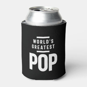 Der größte Pop der Welt   Father Grandpa-Geschenk Dosenkühler