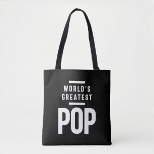 Der größte Pop der Welt   Father Grandpa-Geschenk Tasche