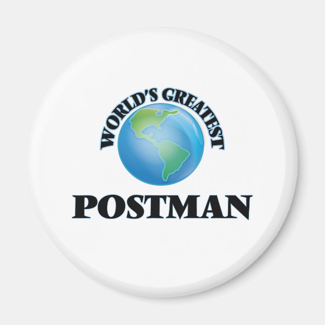 Der größte Postbote der Welt Magnet (Vorne)