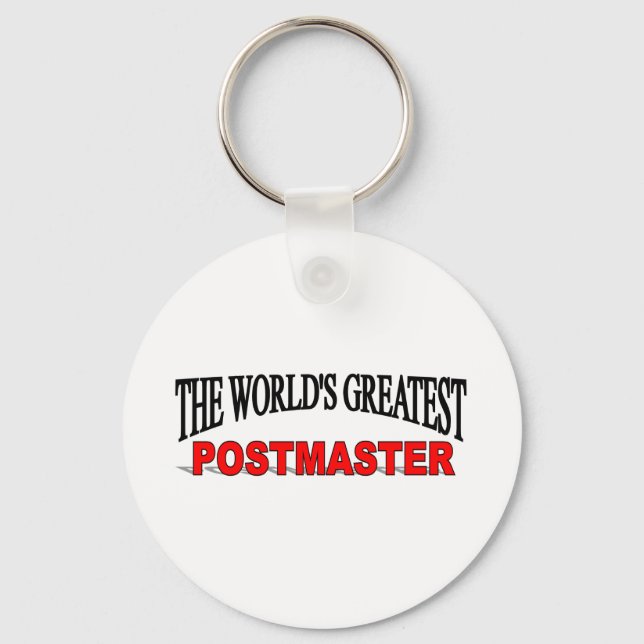 Der größte Postmeister der Welt Schlüsselanhänger (Vorderseite)
