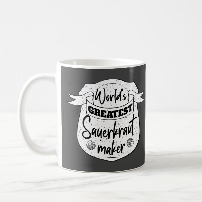 Der größte Sauerkraut der Welt, Maker Funny Kaffeetasse (Links)