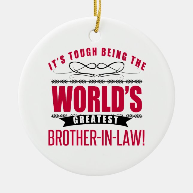 Der größte Schwiegersohn der Welt Keramik Ornament (Vorne)