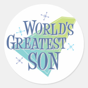 Der größte Sohn der Welt Runder Aufkleber