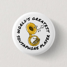 Der größte Sousaphone-Spieler der Welt, Messingmus Button