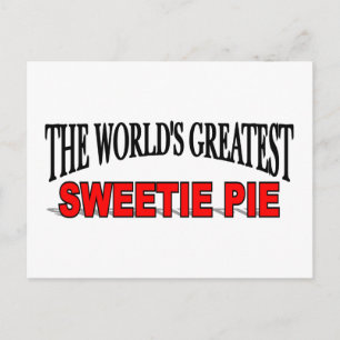 Der größte süße Pie der Welt Postkarte