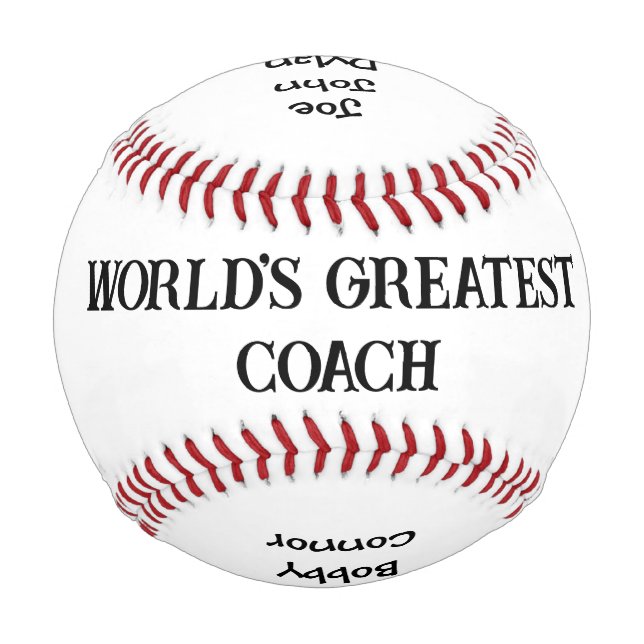 Der größte Trainer der Welt Personalisierter Baseb Baseball (Vorderseite)