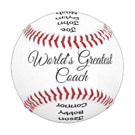 Der größte Trainer der Welt Personalisierter Baseb Baseball