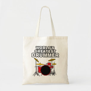 Der größte Trommler der Welt, Drum Kit Musiker Fun Tragetasche