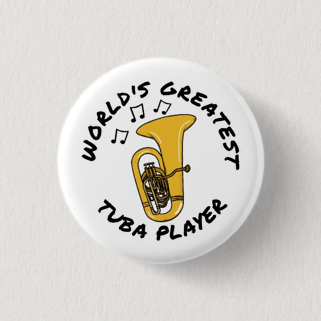 Der größte Tuba-Spieler der Welt, Messingmusiker F Button (Vorderseite)