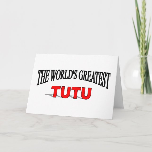 Der größte TuTu der Welt Karte (Vorderseite)