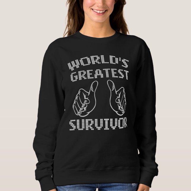 Der größte Überlebende der Welt - der beste Kriegs Sweatshirt (Vorderseite)