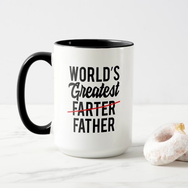 Der größte Vater der Funny World Tasse (Mit Donut)