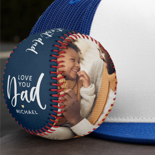 Der größte Vater der modernen Welt im 2-Foto-Baseb Baseball