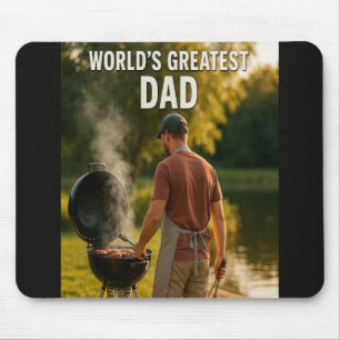 Der größte Vater der Welt - Backyard GRILLEN Editi Mousepad