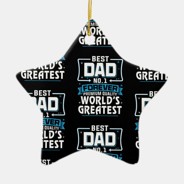 Der größte Vater der Welt für Männer11 Keramik Ornament (Vorne)