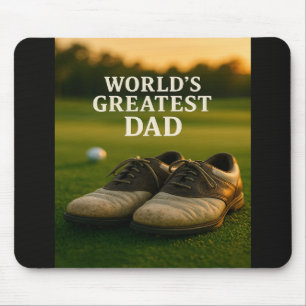 Der größte Vater der Welt - Golfschuhe bei Sonnenu Mousepad