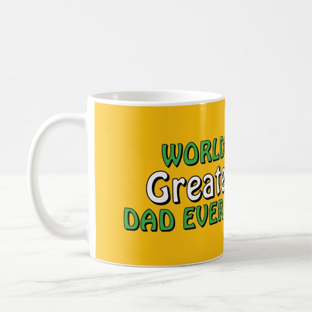 Der größte Vater der Welt hat jemals eine Kaffeezu Kaffeetasse (Links)