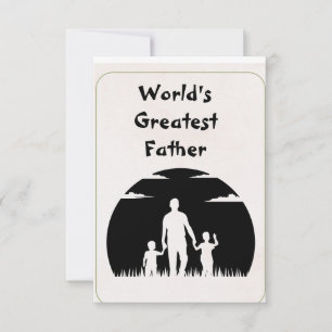 Der größte Vater der Welt Kindertageskarte