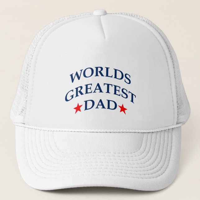 Der größte Vater der Welt ~ Patriotisch Truckerkappe (Vorderseite)