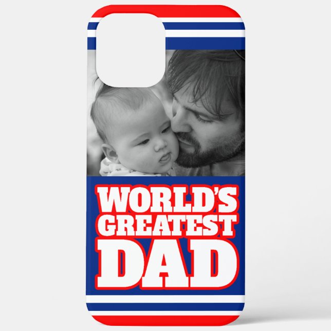 Der größte Vater der Welt personalisieren Foto-iPh Case-Mate iPhone Hülle (Rückseite)