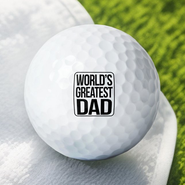 Der größte Vater der Welt - schlicht und einfach Golfball (World's Great Dad Golf Ball)