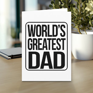 Der größte Vater der Welt - schlicht und einfach Karte