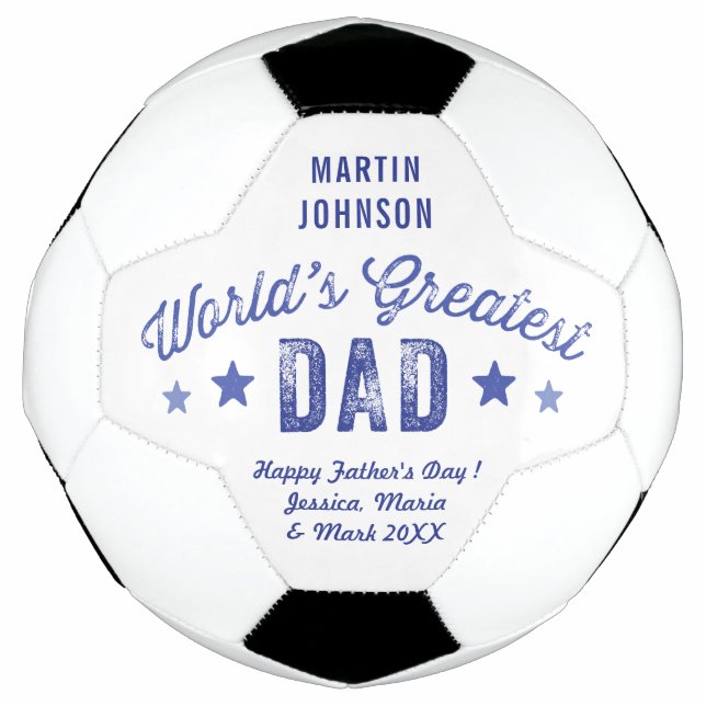Der größte Vater und die persönliche Botschaft der Fußball (Vorderseite)