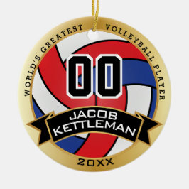 Der größte 🏐 Volleyball-Spieler der Welt Keramik Ornament