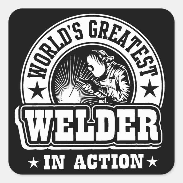 Der größte Weltnaturerbe in Aktion Quadratischer Aufkleber (Vorderseite)
