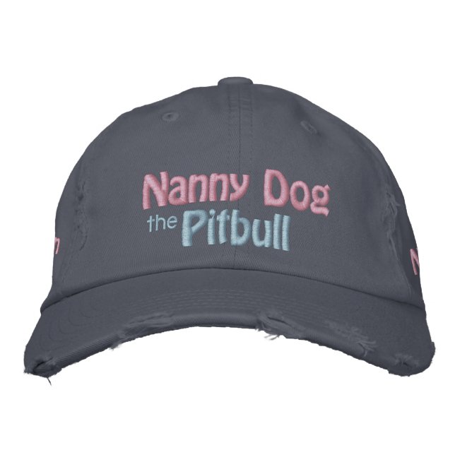 Der Grubenhund, American Pit Bull Terrier, APBT Bestickte Baseballkappe (Vorderseite)