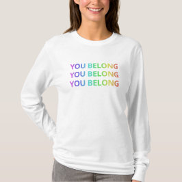 Der grundlegende Stolz-langer Hülsen-T - Shirt der