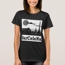Der grundlegende T - Shirt Barcelona-Frauen