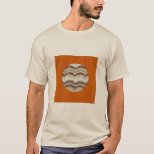 Der grundlegende T - Shirt der beige Mosaik-Männe